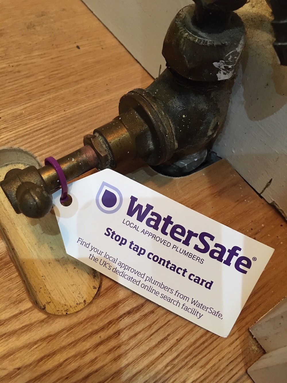 WaterSafe stop tap